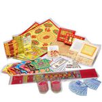 【金發財金紙】金膨湃往生百寶組合-含冥國台幣(金紙-最佳清明組合), , large