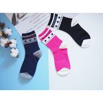 [Kaimei Cotton] 8 pairs of random excellent MIT Taiwan made combed cotton 2/2 fine needle pure cotton socks, , large