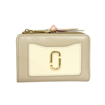 MARC JACOBS The Utility Snapshot 撞色防刮皮革暗釦二折短夾/卡其色, , large