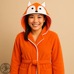 【SOLO Vintage】Bathrobe Fox Orange S, , large