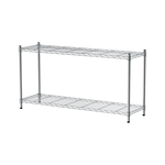 【Y HOUSE】120x35x60cm Lightweight Two-layer Iron Rack Iron Rack Shelf-Electroplating, , large