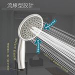 【雙手萬能】進氣含氧五功能SPA蓮蓬頭(花灑/淋浴頭), , large