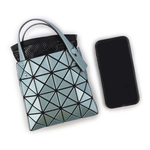 ISSEY MIYAKE BAO BAO LUCENT BOXY 4X4 迷你金屬色手提包/淺藍色, , large