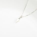 【Angel & Me】3D Simple pyramid s925 sterling silver necklace Valentine Day gift, , large