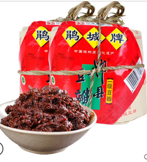 鵑城牌郫縣豆瓣醬 正宗四川黑豆瓣一級一年豆瓣醬1000g（不含肉）