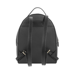 Michael Kors Sheila 防刮皮革拉鍊口袋中型後背包(黑色), , large