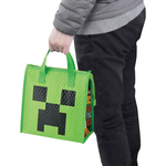 【百科良品】麥塊 苦力怕 不織布保溫袋 午餐袋 便當袋 環保手提袋 (日本境內版), , large