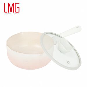 【LMG】雪櫻日式不沾雪平鍋-櫻花粉22cm