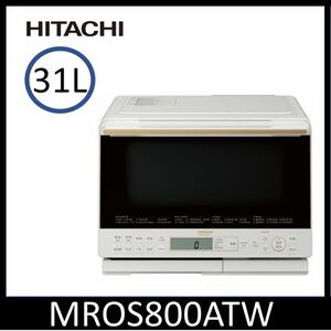 日立MROS800AT烘烤微波爐31L(白色)