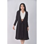 (S) uniqlo質感棉質點點黑色罩衫二手衣, , large