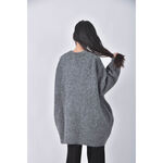 (4XL（含）以上) i my me排扣灰色外套二手衣, , large