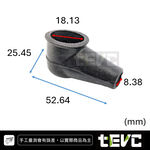 《tevc》BK014 電瓶保護 絕緣保護套 橡膠套 防塵蓋-黑色, 黑, large