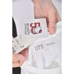 (S) uniqlo質感棉質純棉庫洛米白色短袖上衣二手衣, , large