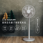 【可易家電】日本KOIZUMI 森林浴負離子無線電風扇-灰色 KLF-G280-HE, , large