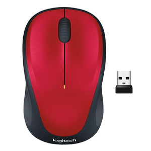 【 Logitech 羅技 】M235n 紅色 舒適手感 無線 滑鼠