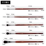 【Galatea葛拉蒂】 紅木系列 魅影眼唇5支裝刷具組, , large