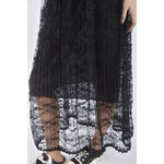 (L) 質感紡紗黑色長裙二手衣, , large