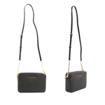 Michael Kors 金字logo方形鏈帶斜背包/黑色, , large