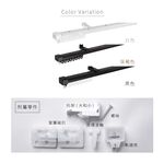 Single Track Extendable Curtain Rail – Japan Made | Adjustable Length | Support Both Side Mount and Ceiling Mount | DIY Installation | No Cutting Needed | Reusable | 0.6-1.0M White, , large