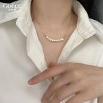【Gulicc】古莉可 項鍊 韓版復古淡水珍珠 鎖骨鍊, , large