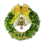 摩達客14吋時尚果綠系金蔥彎絲聖誕花圈_台灣工藝免組裝_本島免運費, , large