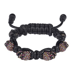 BOMBERG 炸彈錶 彩色水鑽黑骷髏黑色手環-M (JW-BKT-PBA.M7.3)