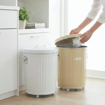 【this-this】日本渡邊金屬｜OBAKETSU 手工製附輪垃圾桶 33L, , large