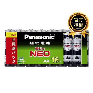 [寶旺旺] 國際牌Panasonic 碳鋅電池3號AA電池16入裝(R6NNT/1.5V黑錳電池/乾電池/公司貨)