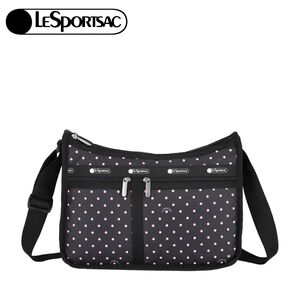 Lesportsac Deluxe Everyday Bag 經典斜背包 送禮-粉色點滴