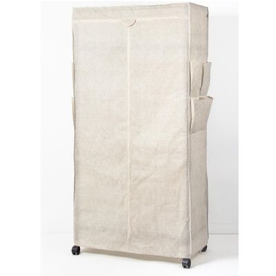 淳 鍍鉻衣櫥防塵套(大)-米白、咖啡二色隨機出貨