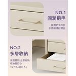 【AOTTO】北歐風鐵藝質感桌上四層收納櫃-淺粉色(TA-704P), , large