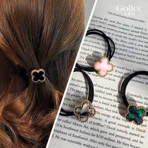 【Gulicc】古莉可 髮圈 法式 復古氣質四葉草髮圈