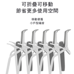 Comfortable and flexible folding conference chair, 白管橘墊, large