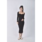 (S) 【安于晴Charlene私服】質感棉質黑色洋裝二手衣, , large