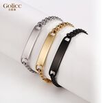 【Gulicc】古莉可 手鍊 歐美NK男士鈦鋼灣牌手鍊, , large