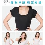 冰礦咖啡涼感輕著女上衣-L301 涼感接觸 抑菌消臭, , large