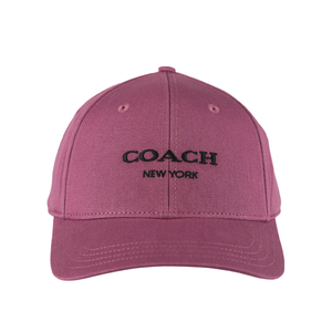 COACH 刺繡標誌棉質棒球帽 XS-S / 粉色