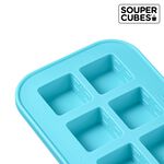 官方直營【Souper Cubes】多功能食品級矽膠保鮮盒10格_湖水綠(30ML/格), , large