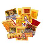 【金發財金紙-超強執行力發財版】簡單玉帝令土地公+五路財神含賜財元寶組-1入組(金紙), , large