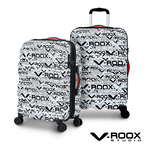 【PANTHEON PLAZA】展示品限量出清 V-ROOX EXPRESS 21 24 29吋 個性LOGO涂鴉行李箱 可擴充式硬殼拉鏈行李箱 四色可選, , large