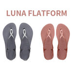 [巴拉娜巴西人字拖專賣店]中壢實體店面HAVAIANAS 哈瓦仕．夾腳拖．LUNA FLATFORM．厚底．女款．綁帶．灰．粉, , large