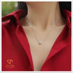 【CF鑽飾】項鍊 莫桑鑽《我心永恆》 1克拉, , large