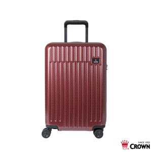 【CROWN 皇冠】C-F1785 21吋霧面登機箱(乾紅色)