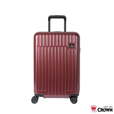 【CROWN 皇冠】C-F1785 21吋霧面登機箱-乾紅色