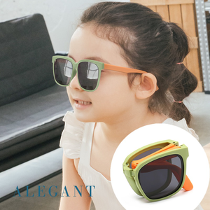 KIDs sunglasses-ORANGE GREEN