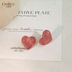 【Gulicc】古莉可 耳環  果凍愛心耳釘 韓國, , large