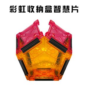 GS MALL 台灣製造 彩虹收納盒 收納筒 衛生紙盒 收納盒 桌上收納 透明收納盒 透明盒 萬用盒 收納