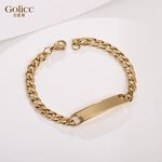 【Gulicc】古莉可 手鍊 歐美NK男士鈦鋼灣牌手鍊, , large