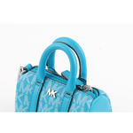 Michael Kors 塗層帆布波士頓包造型吊飾/鑰匙圈/天藍色, , large