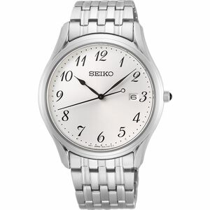SEIKO 精工 CS 時尚石英手錶-白x銀/39mm 6N42-00K0S(SUR299P1)